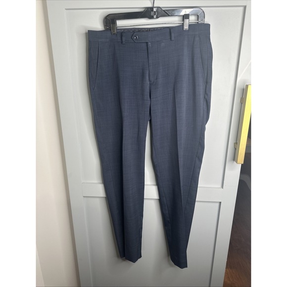 Michael Kors Dress Pants Mens 33Wx30L Blue Dress  Pants Classic Slacks - Picture 1 of 15